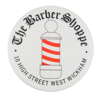 The Barber Shoppe Advertising Button Museum