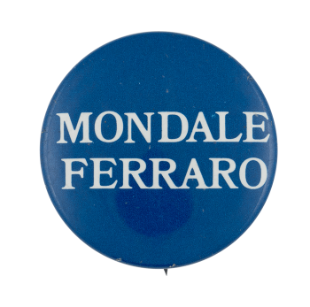 Mondale Ferraro Blue Political Busy Beaver Button Museum