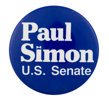 Paul Simon U.S. Senate Political Button Museum