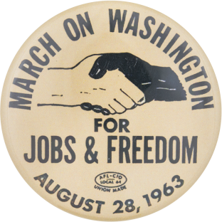 Button from the 1960s