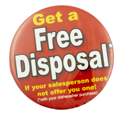 Get a Free Disposal Advertising Busy Beaver Button Museum