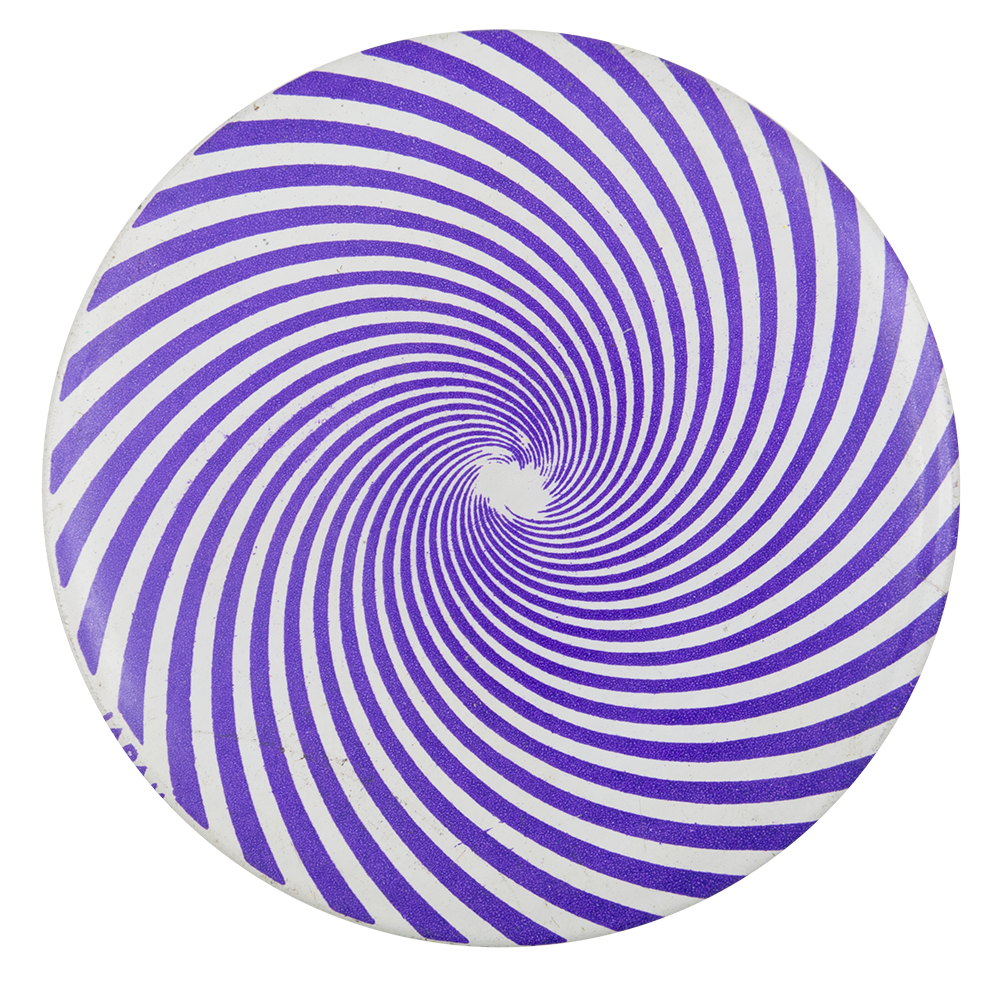 Purple Spiral Art Button Museum