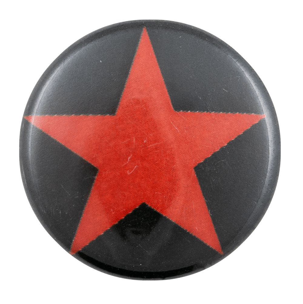 Red Star on Black Art Busy Beaver Button Museum