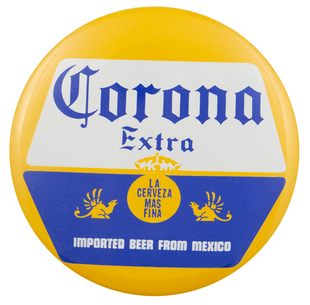 Corona Extra Shield | Busy Beaver Button Museum