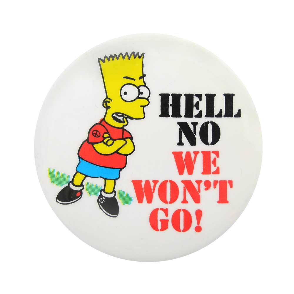 CA-bart_simpson_hell_no_button_busy_beaver_button_museum.png