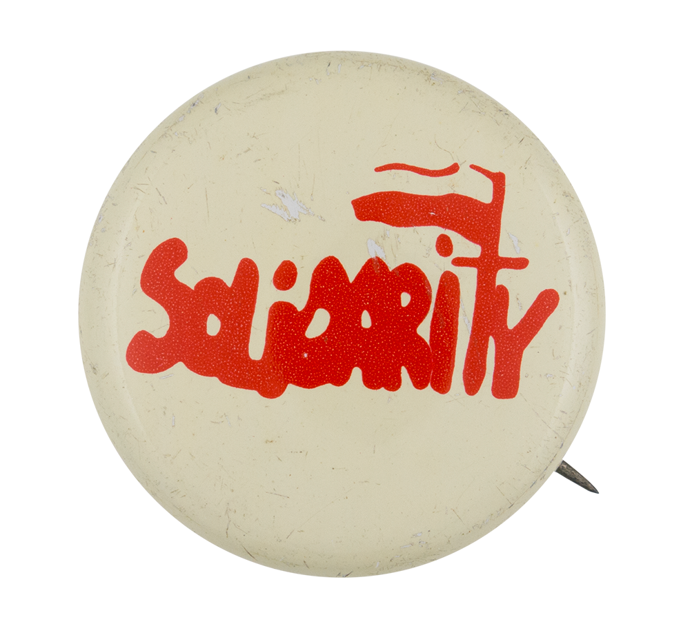 Solidarity Polish Trade Union English | Busy Beaver Button Museum