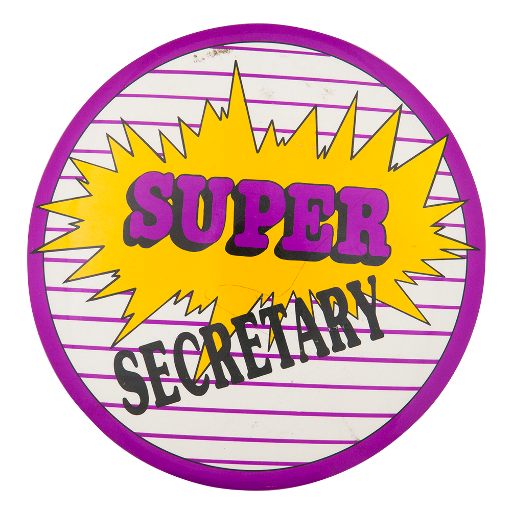 Super Secretary Club Button Museum