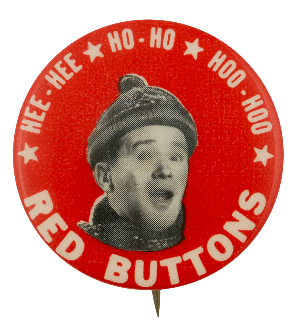 Red Buttons Winter Hat  Busy Beaver Button Museum