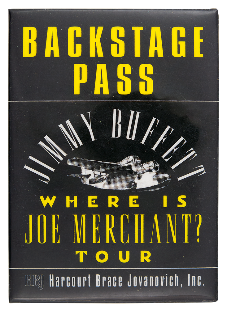 Jimmy Buffet Backstage Pass Busy Beaver Button Museum