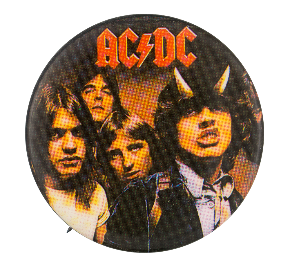 Ac Dc Highway To Hell Group Busy Beaver Button Museum