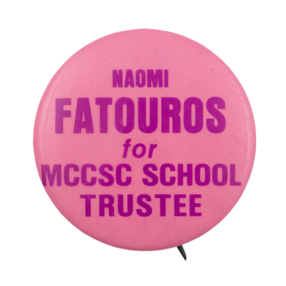 Naomi Fatouros Political Busy Beaver Button Museum