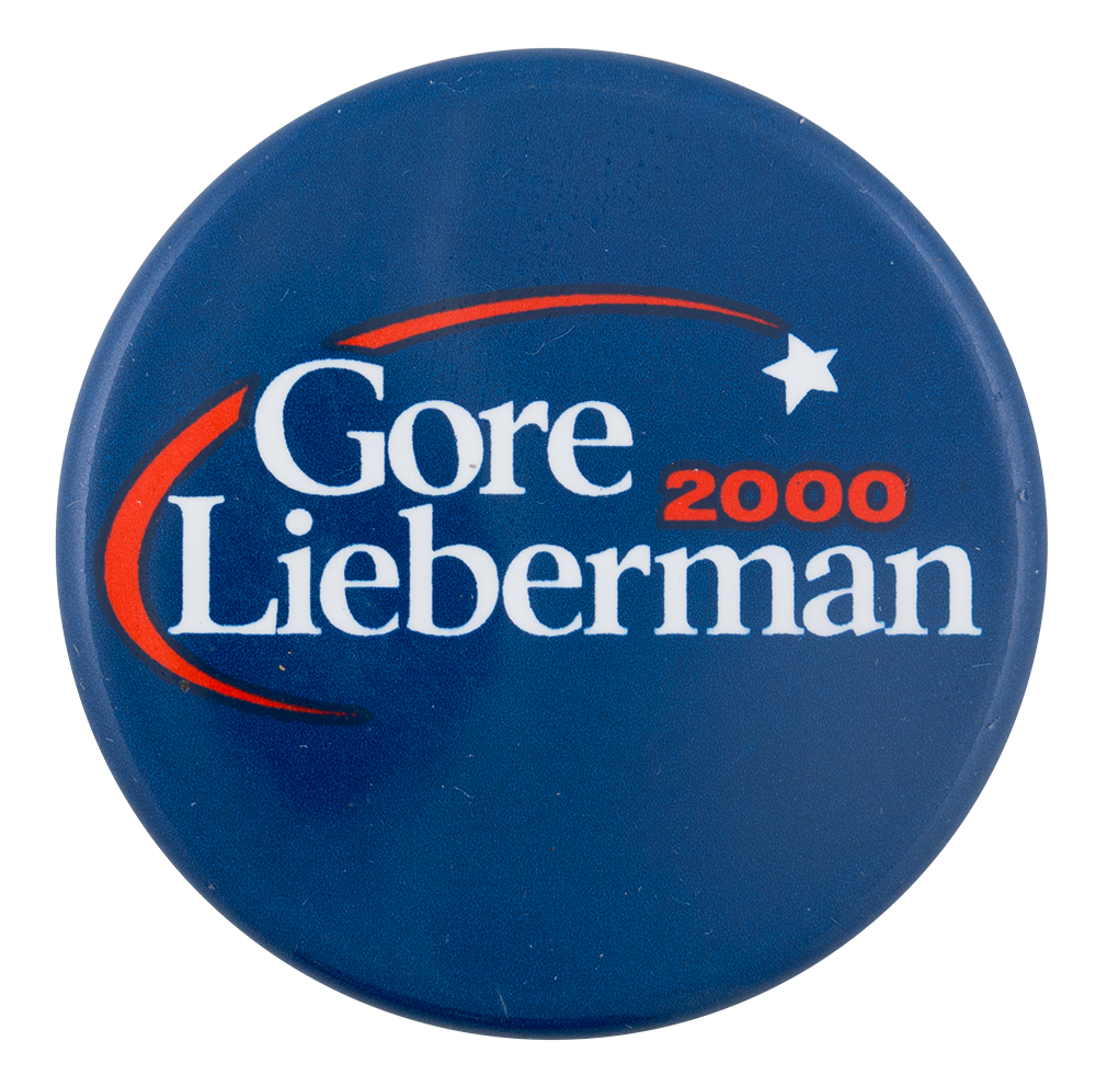 2000 UAW Supports Gore Lieberman Pin 