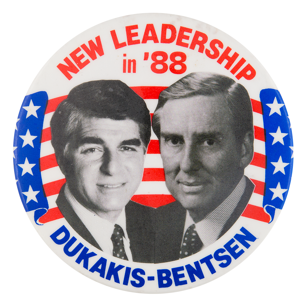 2750 1988 Dukakis Bentsen PARTY OF INCLUSION Campaign Button 