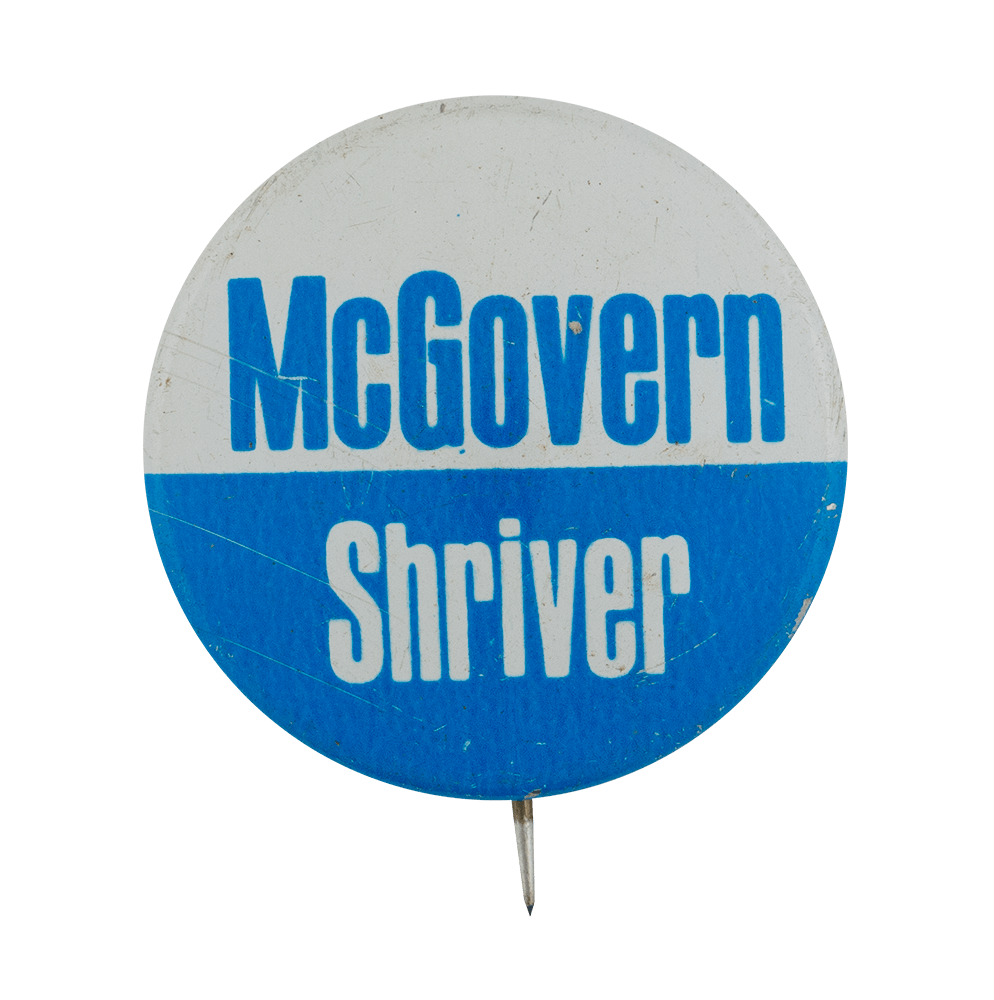 4359 Large 1972 McGovern Shriver COME HOME AMERICA Jugate Campaign Button 