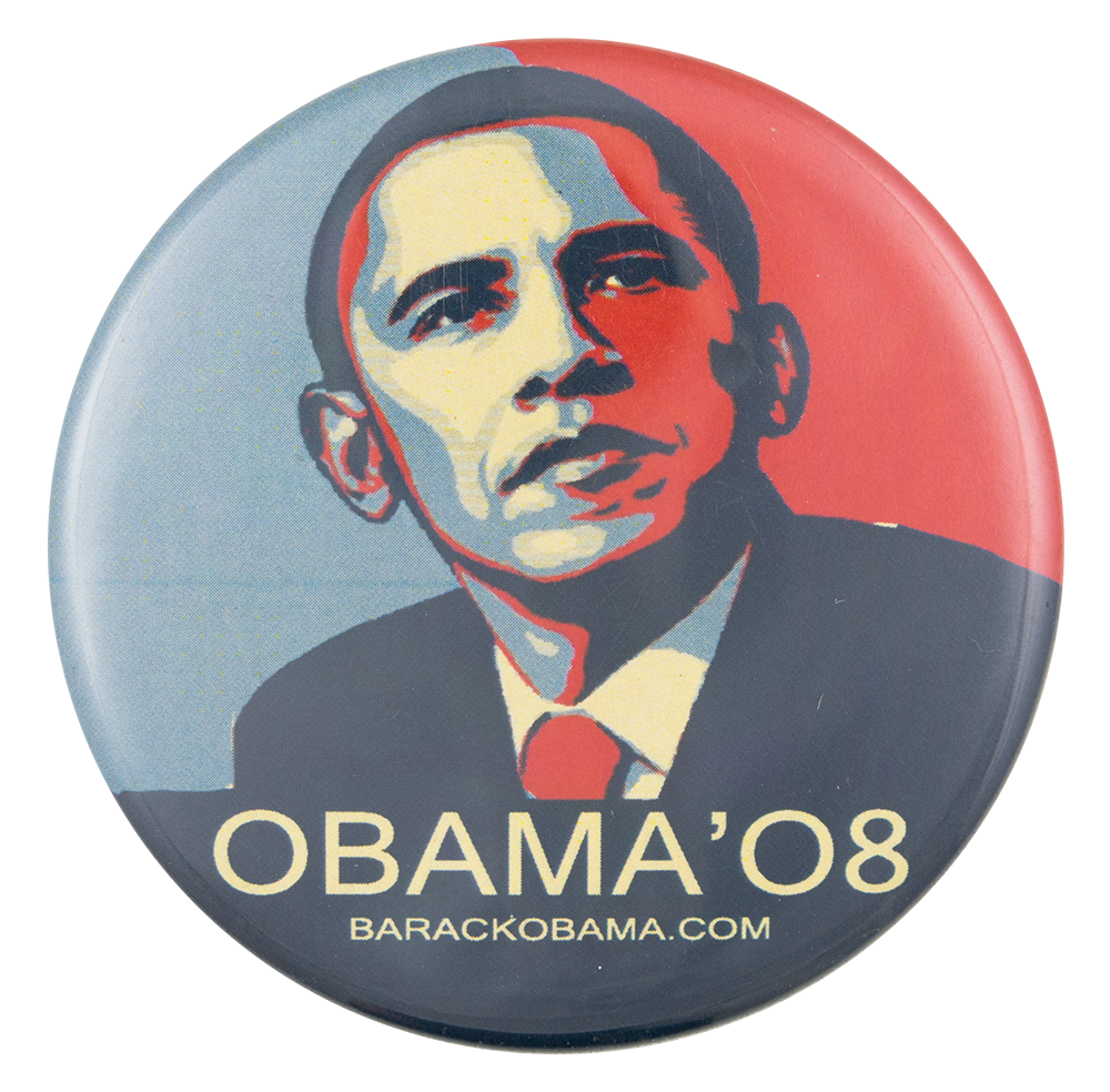 Uncommon 2008 Campaign VOTE Barack OBAMA Sunrise Button 2240 