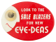 Eye-Deas Red Red Advertising Button Museum
