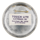 Touchlite Inc White button back Advertising Button