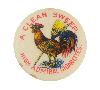 High Admiral Cigarettes Advertising Button Museum