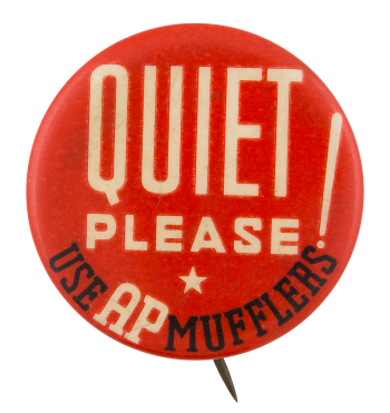 AP Mufflers Advertising Button Museum