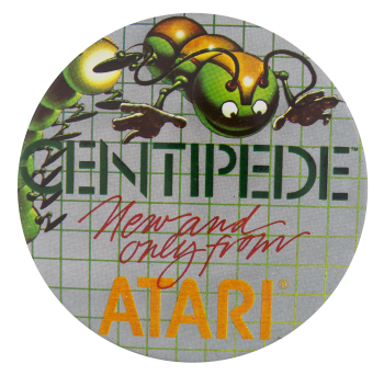 Centipede From Atari Advertising Button Museum