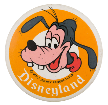 Disneyland Goofy Entertainment Busy Beaver Button Museum