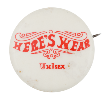 Here's Wear Advertising Button Museum