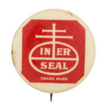 In Er Seal Advertising Button Museum