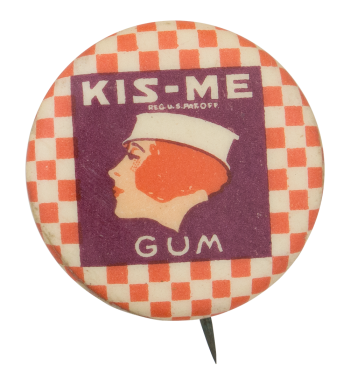 Kis-Me Gum Advertising Button Museum