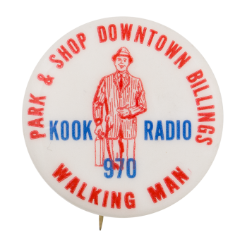 Kook Radio Advertising Busy Beaver Button Museum