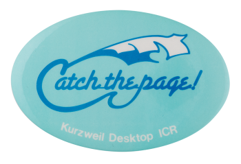 Kurzweil Desktop ICR Advertising Button Museum