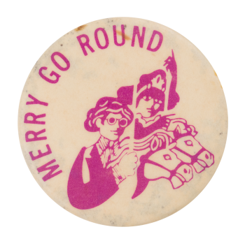 Merry Go Round Advertising Button Museum
