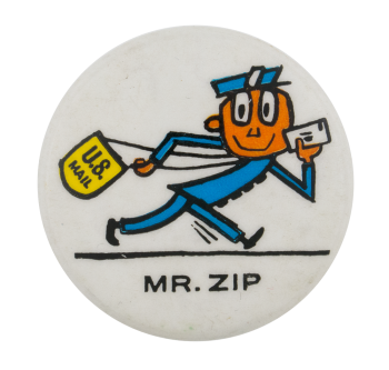 Mr. Zip Advertising Button Museum