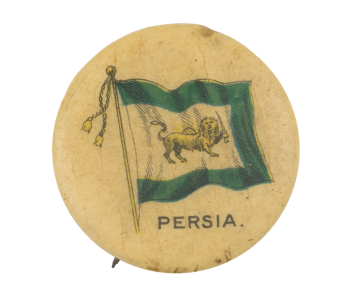 Persia Flag Advertising Button Museum