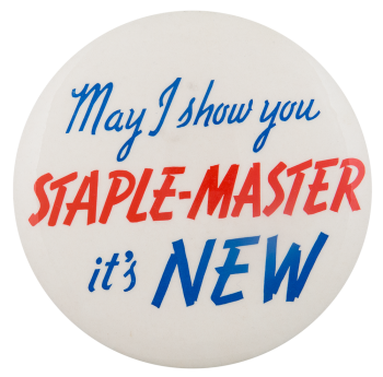 Staple-Master Advertising Button Museum