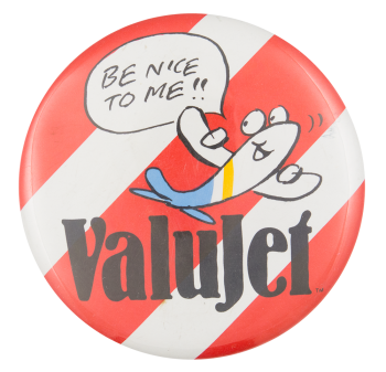 Valuejet Advertising Button Museum
