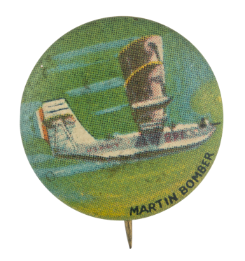 Martin Bomber Advertising Button Museum