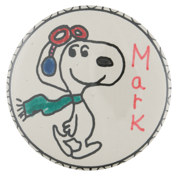 Mark Snoopy Art Busy Beaver Button Museum