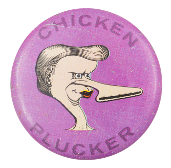 Basil Wolverton Chicken Plucker Art Button Museum