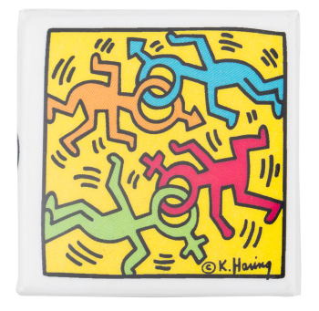 Keith Haring Dancing Figures Untitled Art Button Museum