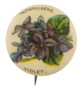 Faithfulness Violet Advertising Button Museum