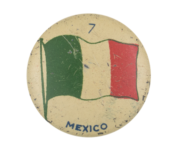 Mexico Flag Art Button Museum