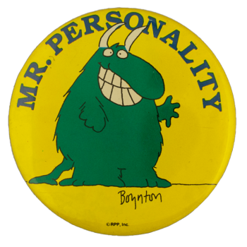 Mr. Personality Art Busy Beaver Button Museum