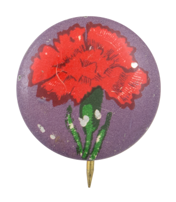 Red Flower Art Button Museum