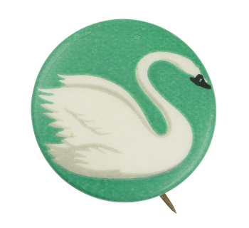 Swan on Green Art Button Museum