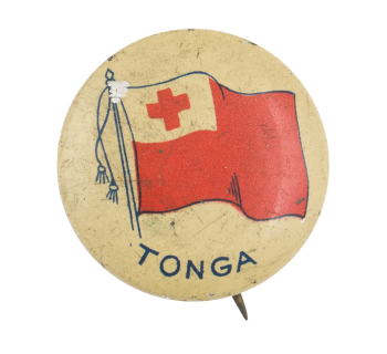 Tonga Flag Art Button Museum