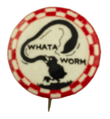 What A Worm Art Busy Beaver Button Museum