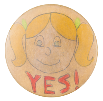 Yes Girl Art Button Museum