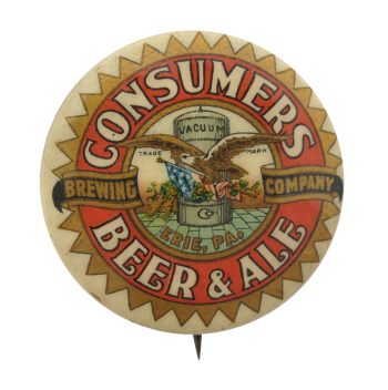 Consumers Beer and Ale Beer Button Museum