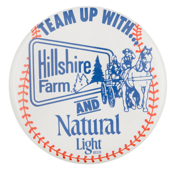 Hillshire Farm And Natural Light Beer Button Museum