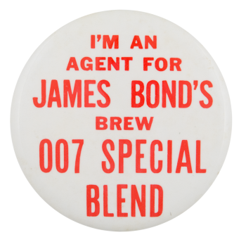 James Bond's Brew Beer Button Museum